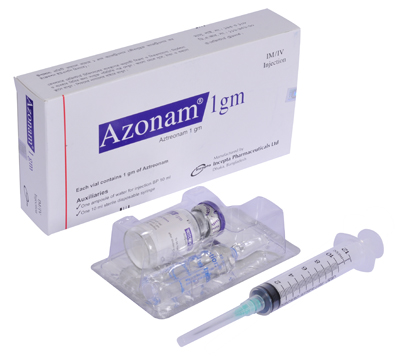 Picture of Azonam 1mg IM/IV Injection